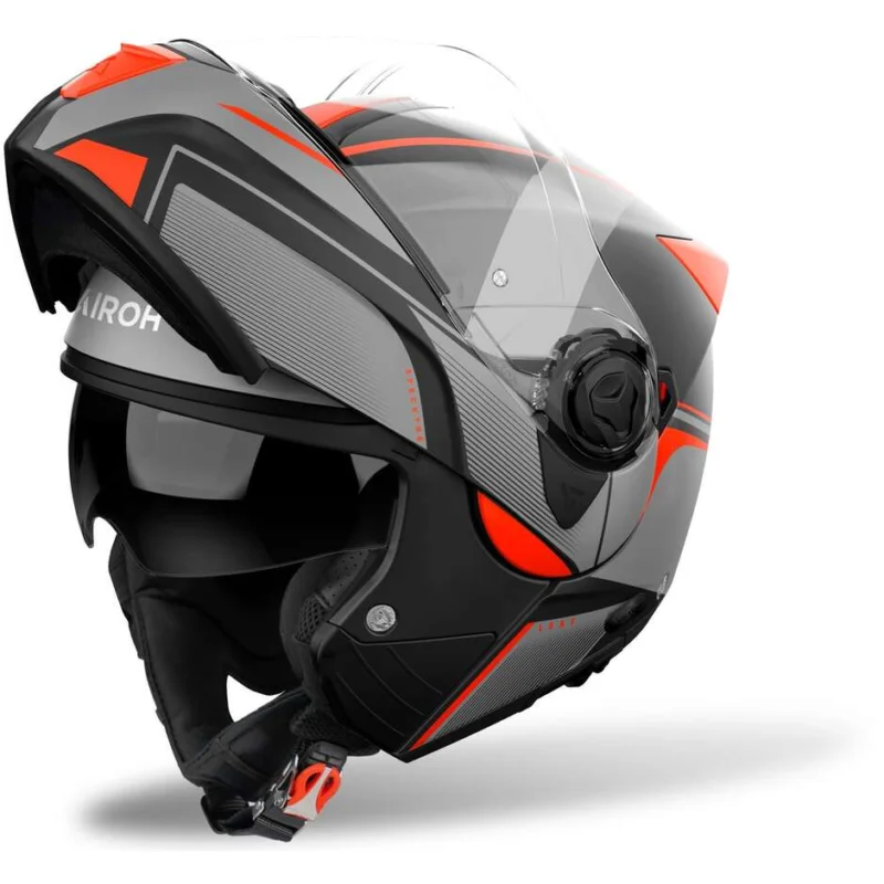 Occasione Imperdibile Airoh SPECKTRE LEAF Modular Motorcycle Helmet P/J Matt Orange