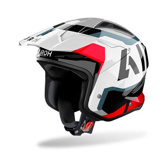 Airoh TRR II JUPITER Jet Trial Motorcycle Helmet Gloss Red A Buon Prezzo