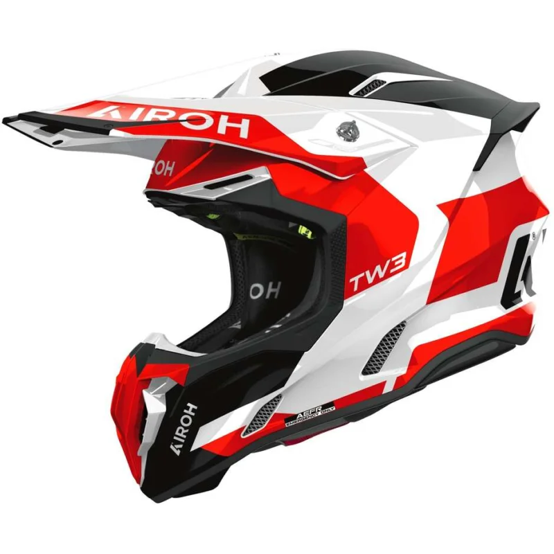 Subito Disponibile Airoh Twist 3 Fancy Motocross Enduro Helmet, Glossy Red