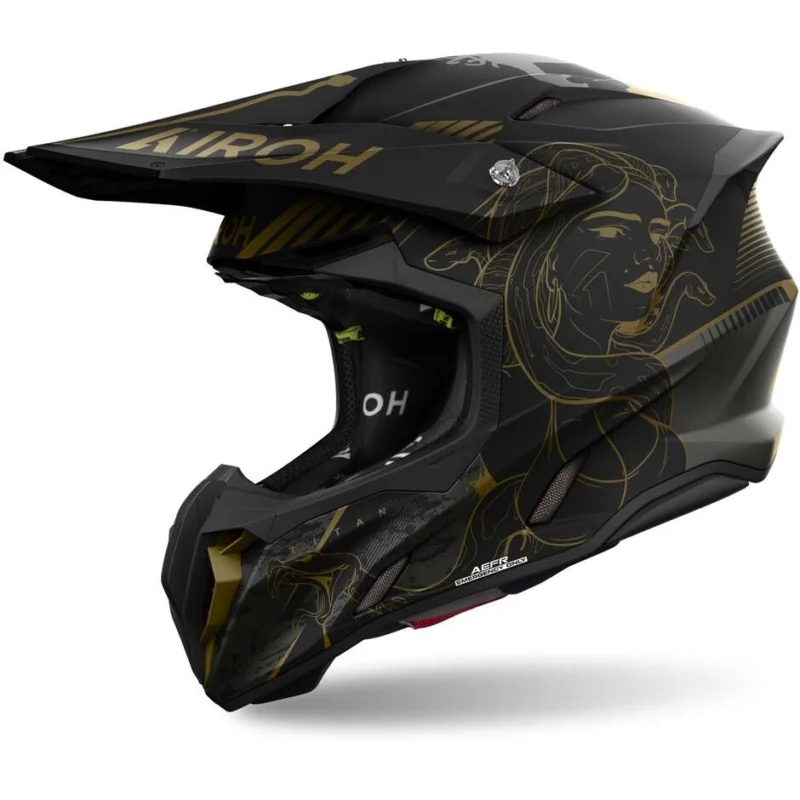 Novità Airoh TWIST 3 TITAN Matt Cross Enduro Motorcycle Helmet