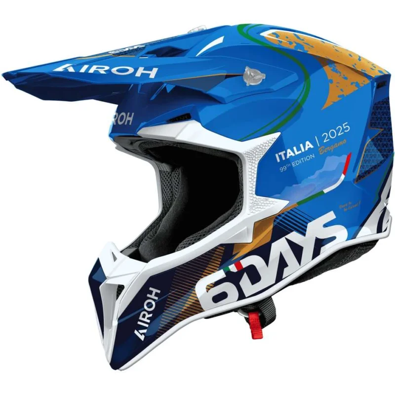 Ultime Pezzi Airoh WRAAAP 6DAYS ITALY 2025 Cross Enduro Motorcycle Helmet