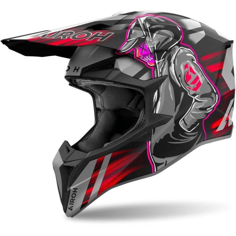 Offerta Del Giorno Airoh WRAAAP CYBER Cross Enduro Motorcycle Helmet Matt Red