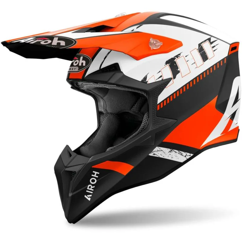 Airoh WRAAAP FEEL Cross Enduro Motorcycle Helmet Matt Orange Economico