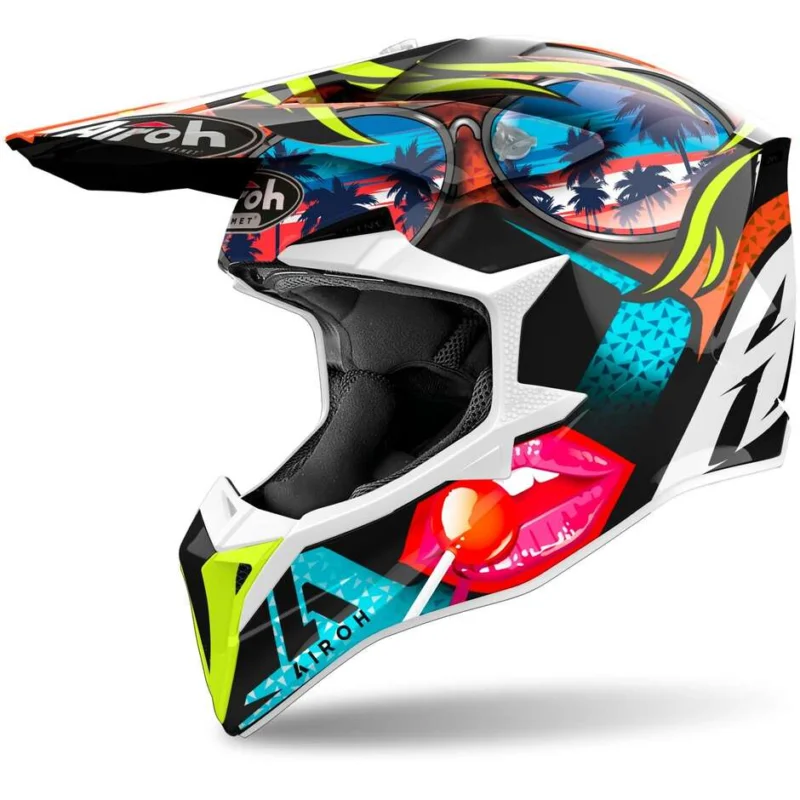 Solo Oggi Airoh WRAAAP LOLLIPOP Cross Enduro Motorcycle Helmet