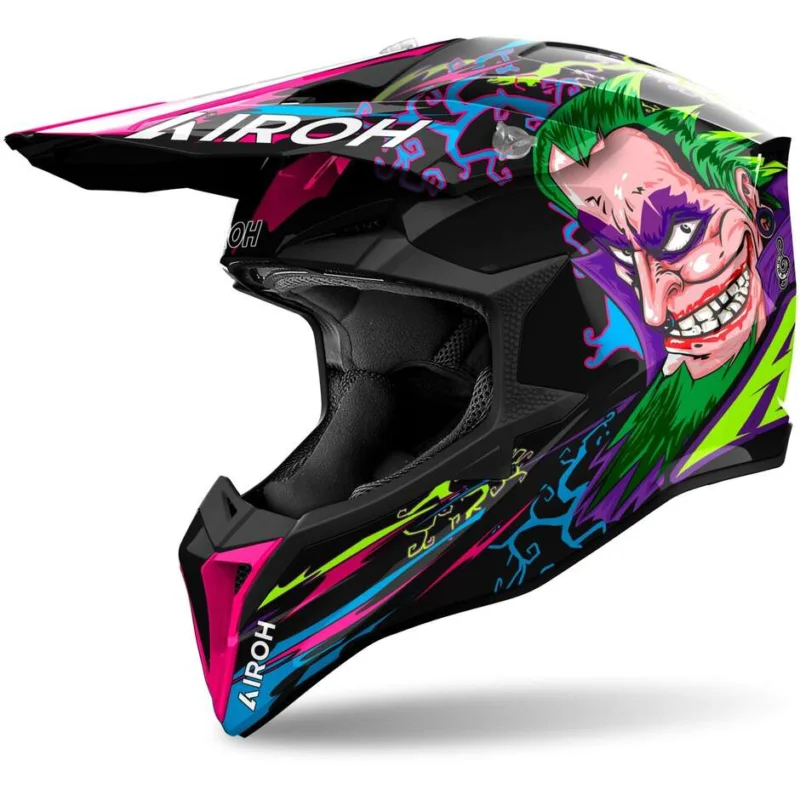 Airoh WRAAAP MUSIC Motocross Enduro Helmet Glossy Promo Stagionale