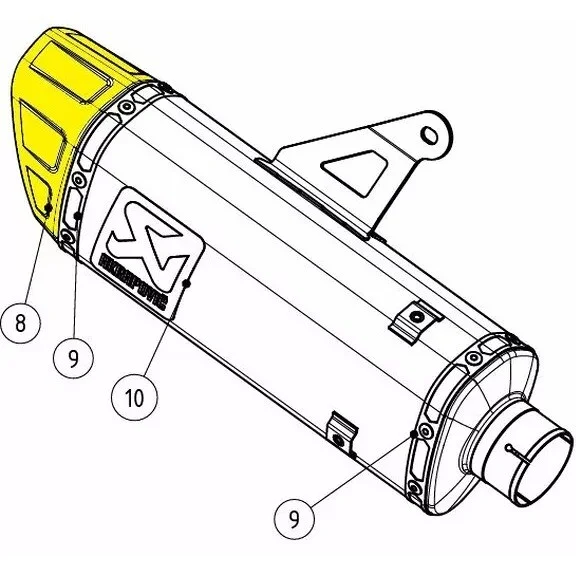 Occasione Imperdibile Akrapovic Exhaust End Cap V-EC398