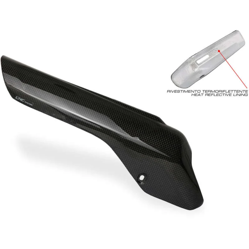 Akrapovic Full System Ducati Multistrada V4 Exhaust Heat Shield - Carbon CNC Racing ZA901 Glossy Compra Online