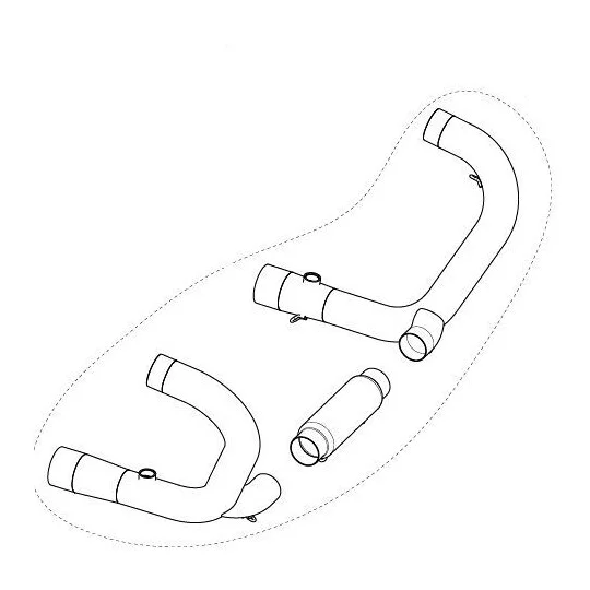 Promozione Esclusiva Akrapovic H-B12R4 Exhaust Manifolds