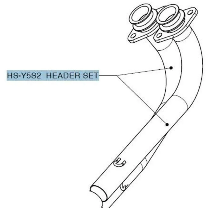 Quantità Limitata Akrapovic HS-Y5S2 Exhaust Manifolds Specific For YAMAHA T-MAX (08-11)