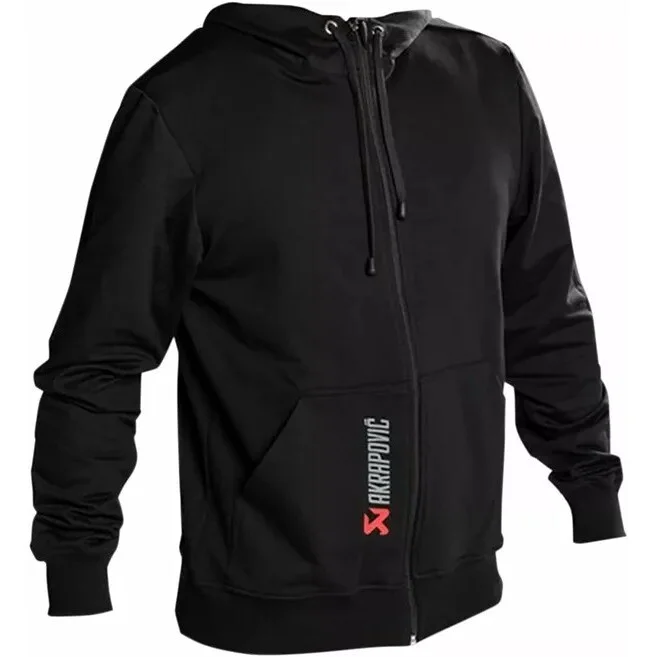 Akrapovic Men's Zip-Up Hoodie 801746 Black Red S Compra Oggi Stesso