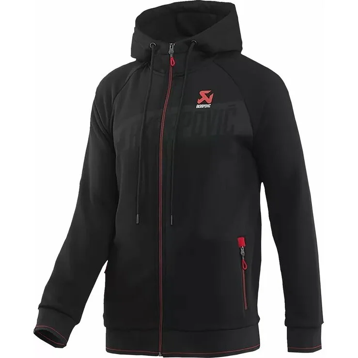 Akrapovic Men's Zip-Up Hoodie 802056 Black M Offerta Limitata