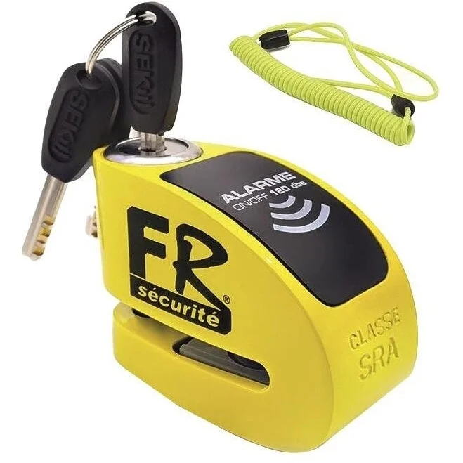 Alarmed Disc Lock Motorcycle FR Securite FR 414 Y Class SRA Ø10 mm Offerta Lampo