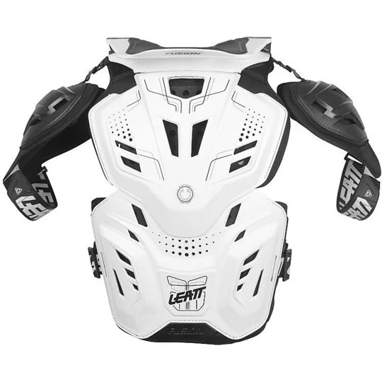 All-in One Leat FUSION 3.0 White Protective Pettorina Spedito Oggi