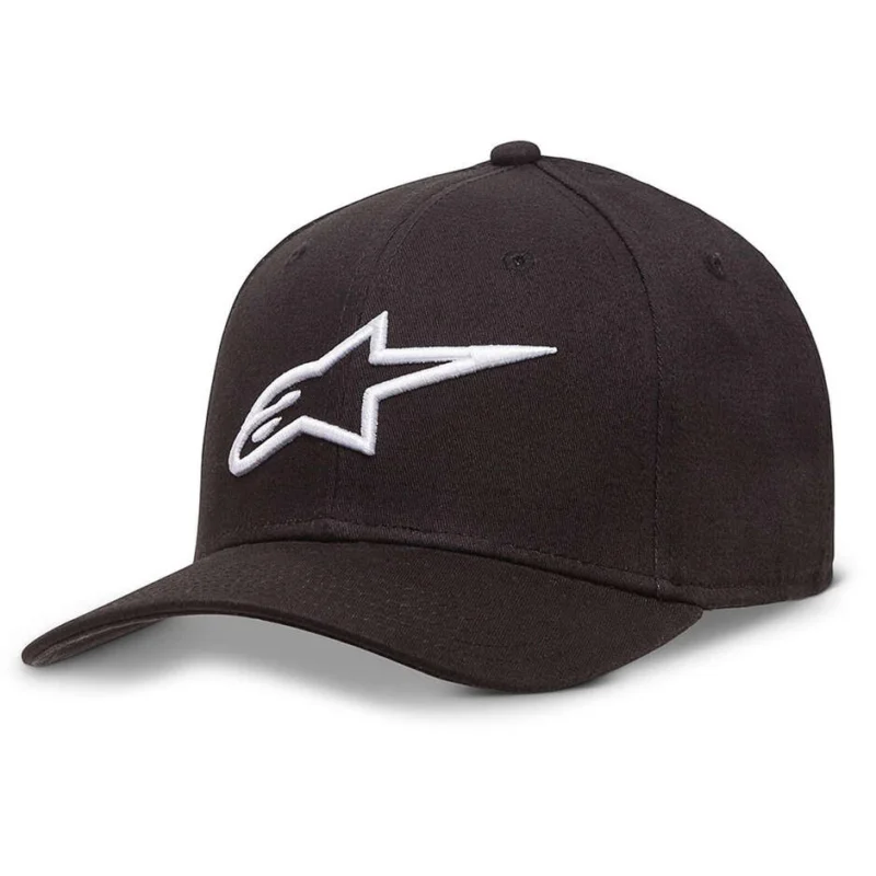 Alpinestars AGELESS CURVE HAT Black White Motorcycle Cap Vendita Finale