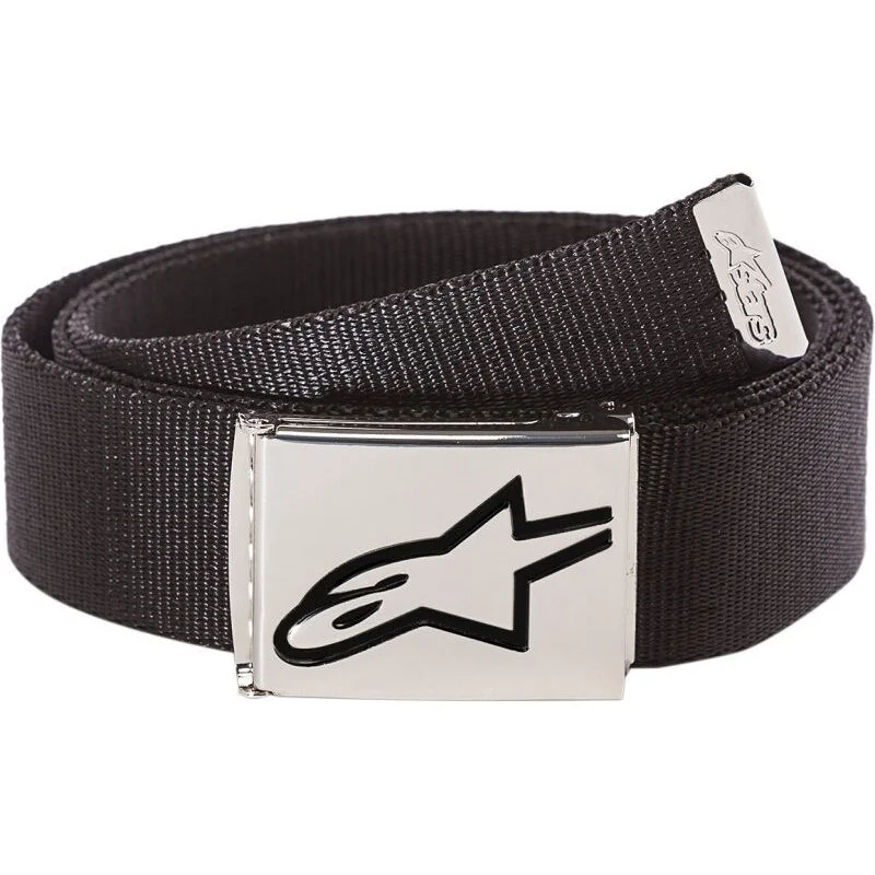 Alpinestars AGELESS WEB BELT Casual Belt Black Chrome Direttamente Dal Produttore