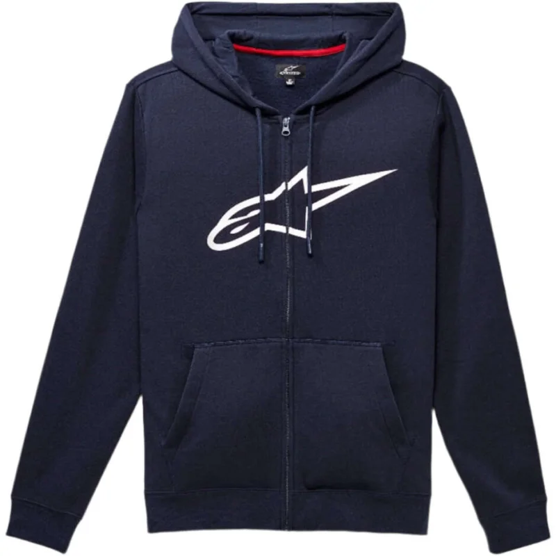 Occasione Imperdibile Alpinestars AGELESS ZIP V3 Sweatshirt Navy Blue/White