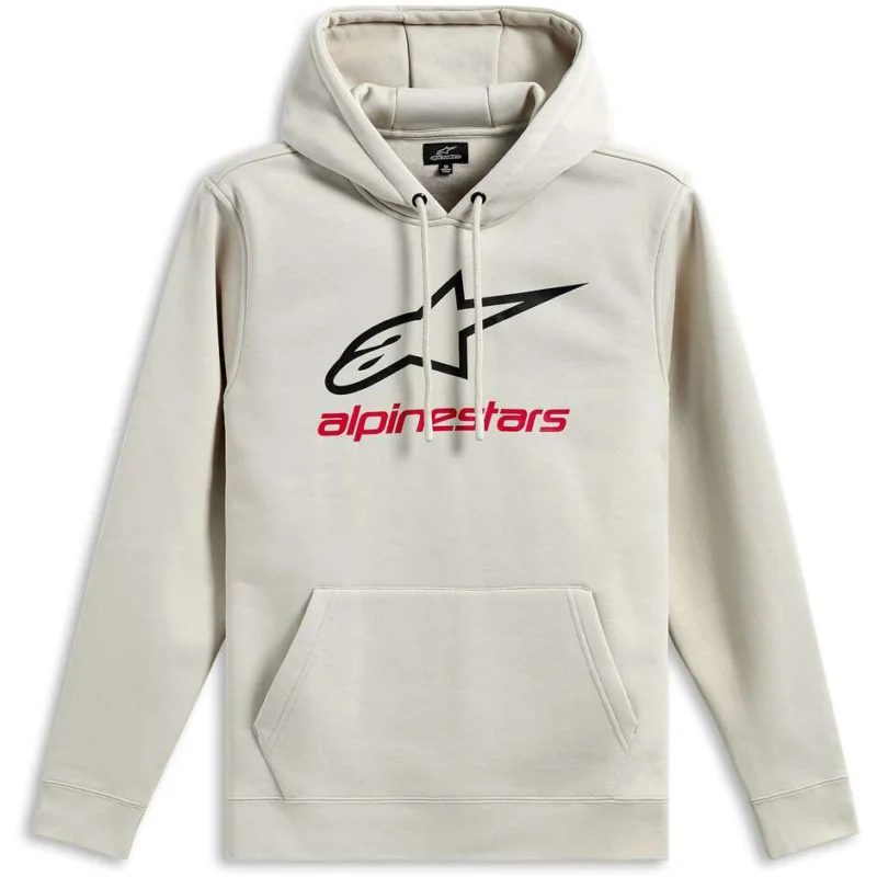 Promozione Alpinestars ALWAYS V3 Sweatshirt Off-White/Black/Red