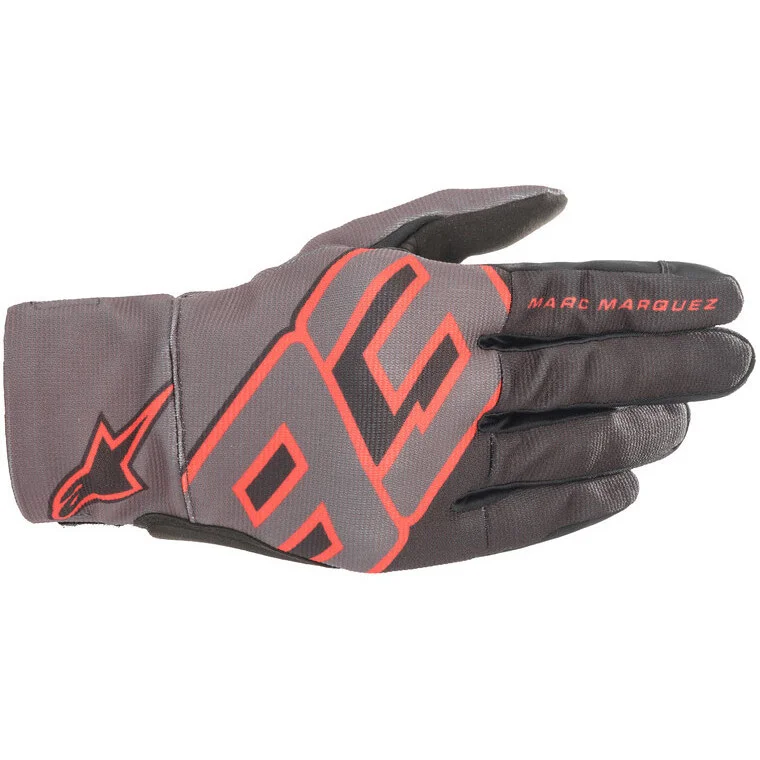 Ultimissimo Modello Alpinestars ARAGON GLOVES Motorcycle Gloves Black Anthracite Red