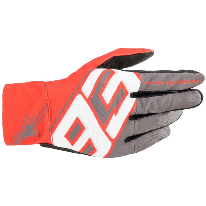 Alpinestars ARAGON GLOVES Motorcycle Gloves Dark Gray Red White Quantità Limitata
