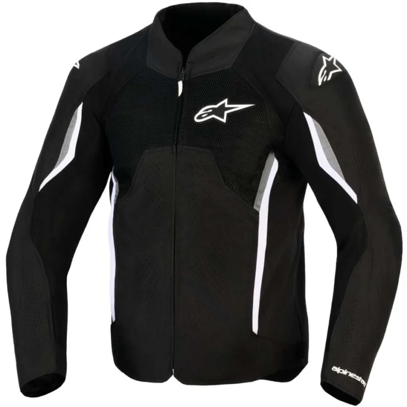 A Buon Prezzo Alpinestars AST V3 AIR Motorcycle Jacket Black Dark Grey White