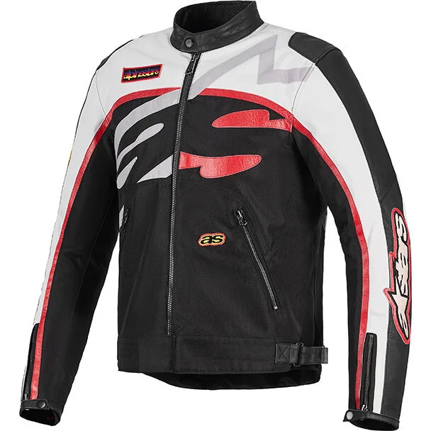 Prezzo Ridotto Alpinestars AXTON JACKET Motorcycle Jacket Black White Red