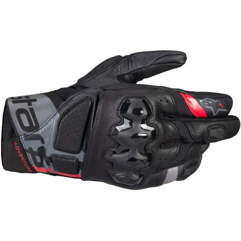 Alpinestars BELIZE V3 DRYSTAR Leather Motorcycle Gloves Black Gobi Brown Solo Oggi