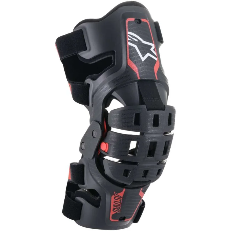 Alpinestars BIONIC 5S YOUTH Moto Cross Enduro Knee Pads Black Red Offerta Limitata