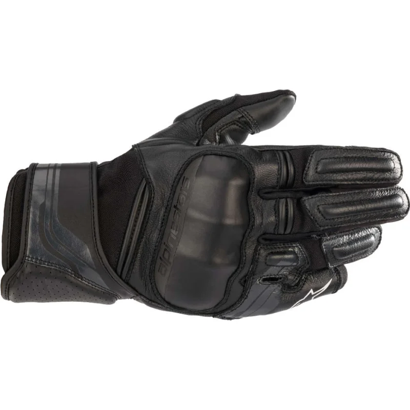 Vendita Finale Alpinestars BOOSTER V2 Black Leather Motorcycle Gloves