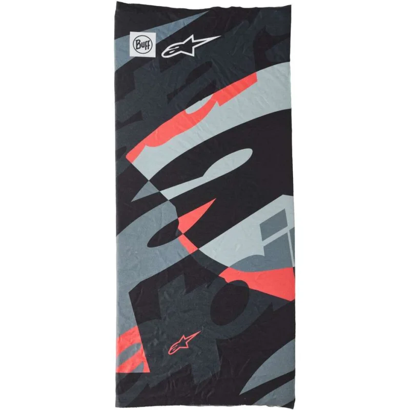 Alpinestars BUFF MOGRESS NECK TUBE Neck Warmer Black Camo Red Fluo Subito Disponibile