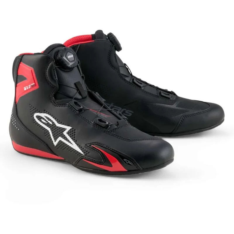Ultimissimo Modello Alpinestars CELER Motorcycle Shoes Black Bright Red