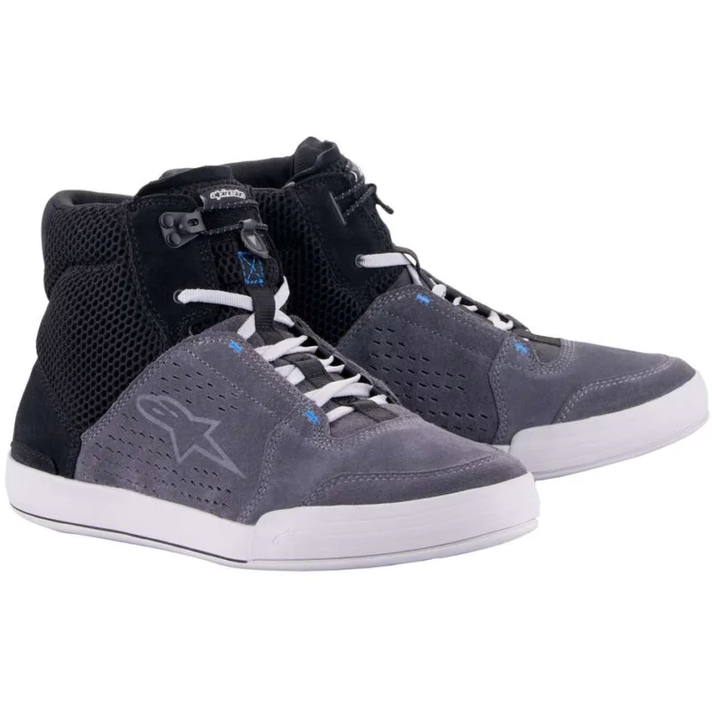 Subito Disponibile Alpinestars CHROME AIR Casual Motorcycle Shoes Black Gray Blue