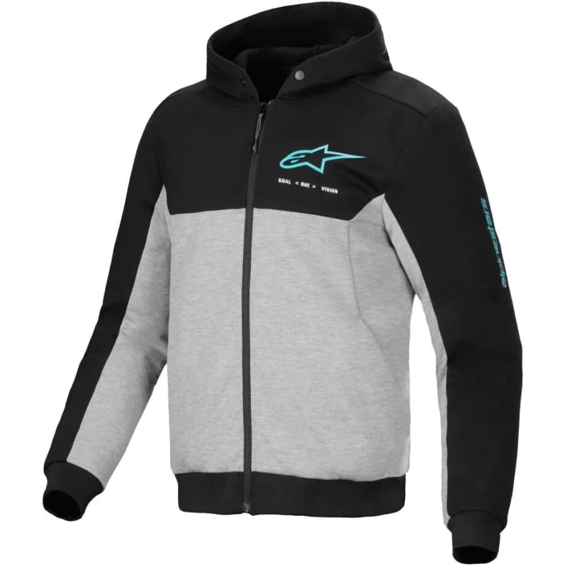 Occasione Alpinestars CHROME V2 SPORT Sweatshirts Black Grey Turquoise