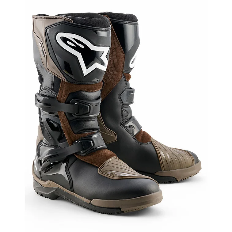 Alpinestars Corozal V2 ADV Drystar Brown Motorcycle Adventure Boots Professionale