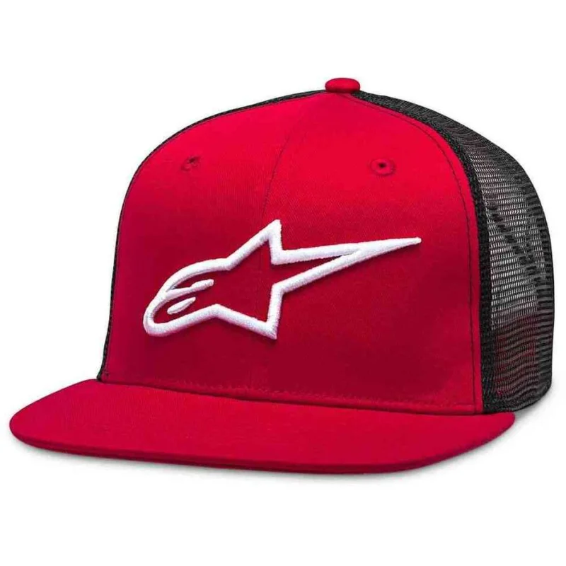 Prezzo Scontato Alpinestars CORP TRUCKER Motorcycle Cap Red Black