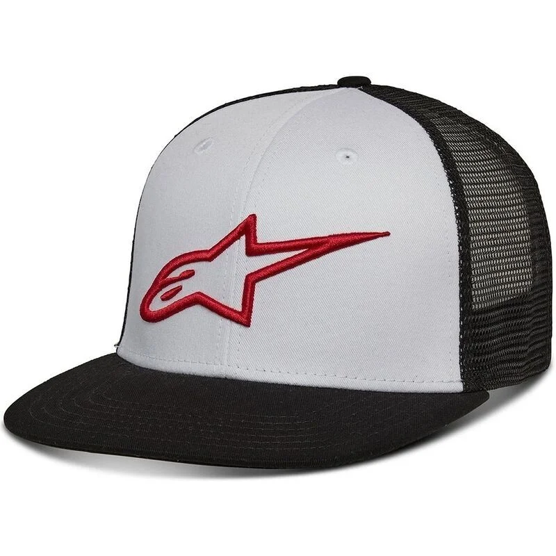 Subito Disponibile Alpinestars CORP TRUCKER Motorcycle Cap White Black