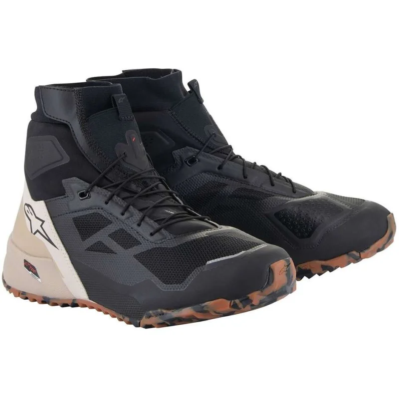 Alpinestars CR-1 Motorcycle Shoes Black Brown Offerta Speciale