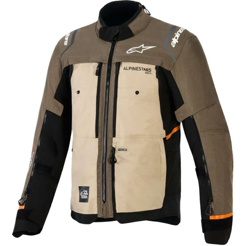 Promozione Esclusiva Alpinestars CUSCO DRYSTAR Motorcycle Jacket Black Aluminum Walnut