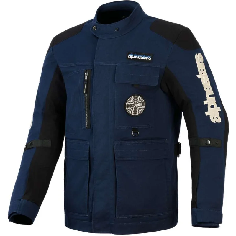 Alpinestars DICE Motorcycle Jacket Dark Blue Black Ultima Occasione