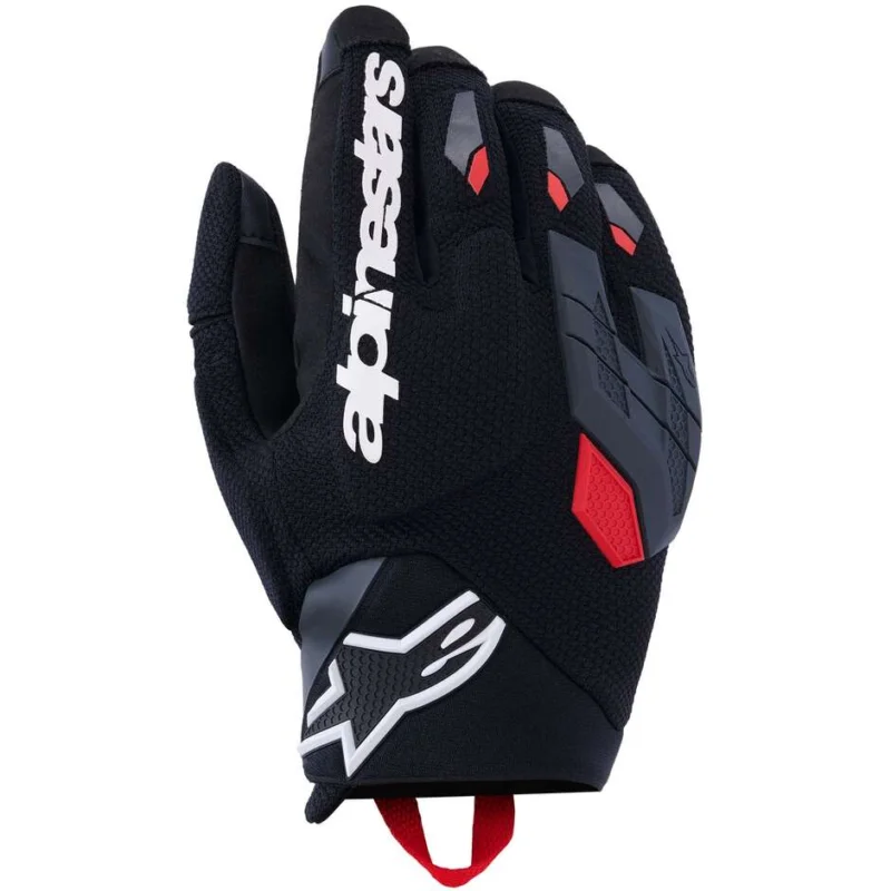 Alpinestars DURACK Motorcycle Gloves Black Dark Grey Bright Red Must-Have