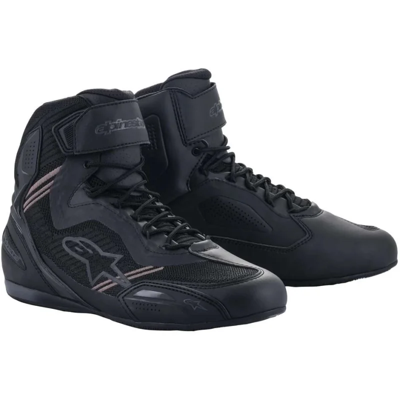 Prezzo Basso Alpinestars FASTER-3 RIDEKNIT Motorcycle Shoes Black Black