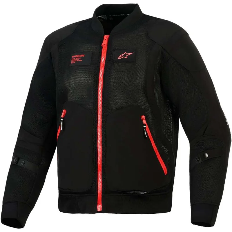 Alpinestars FLIGHT AIR Motorcycle Jacket Black/Bright Red Sconto