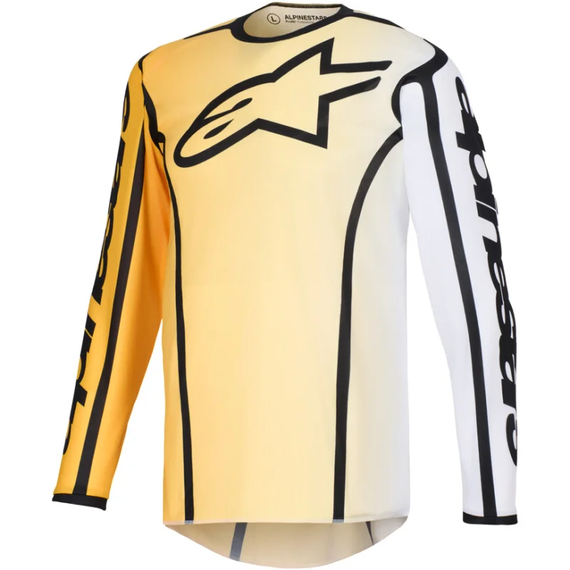 Alpinestars FLUID APEX Motocross Enduro Jersey Yellow Black Nuova Collezione