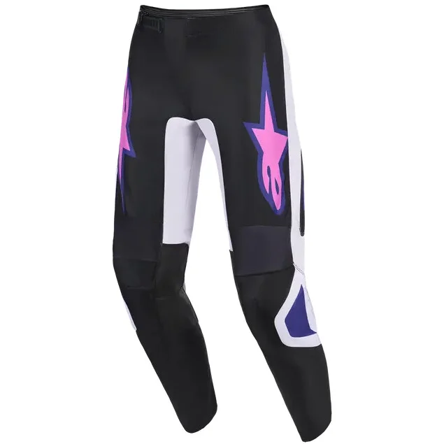 Acquista Ora Alpinestars FLUID GRID Motocross Enduro Pants Black Light Grey Purple
