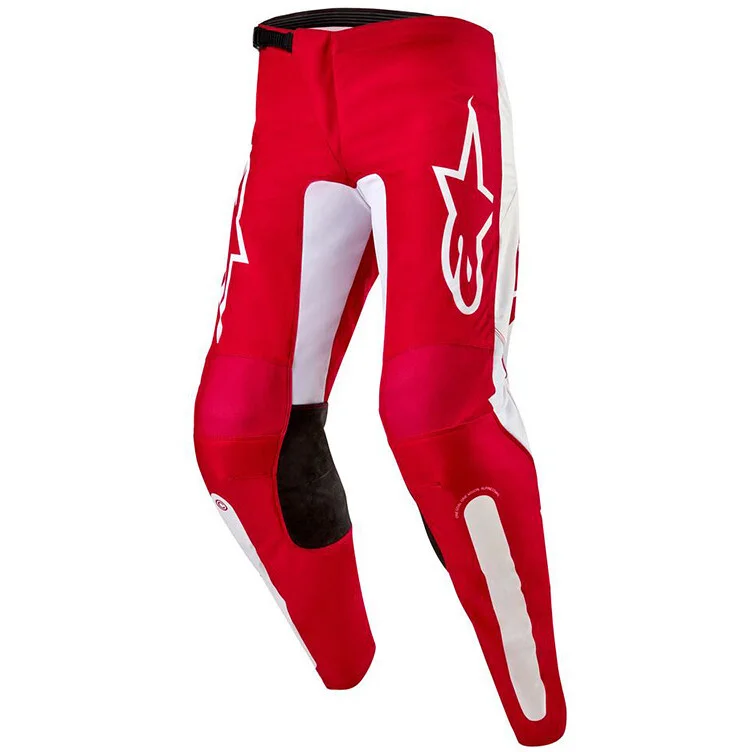 Alpinestars FLUID LURV Mars Cross Enduro Motorcycle Pants Red White Nuovo Arrivo