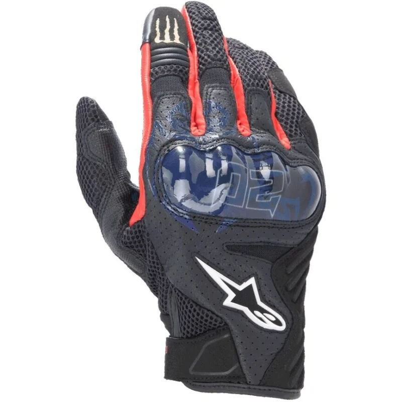 Saldi Alpinestars FQ20 SMX-1 AIR V2 MONSTER Motorcycle Gloves Black Blue Bright Red Green