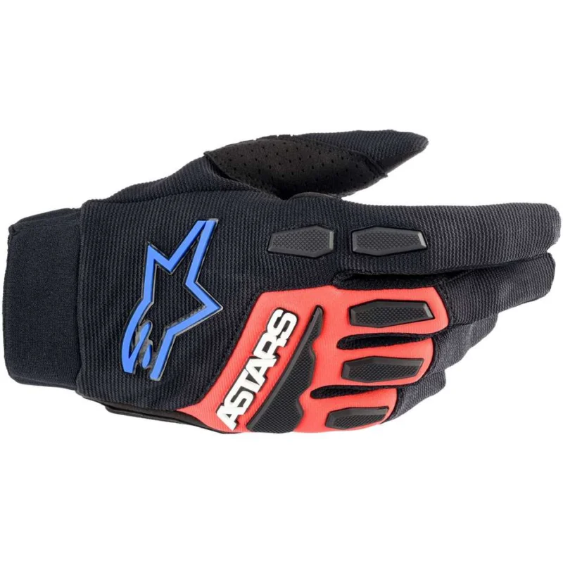 Alpinestars FULL BORE XT Enduro Motorcycle Gloves Blue Red Black Prezzo Ridotto