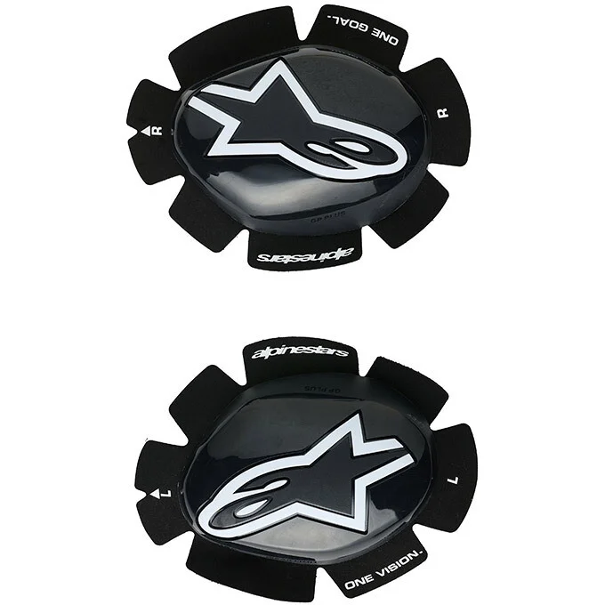 Saldi Alpinestars GP PLUS Knee Sliders Black White