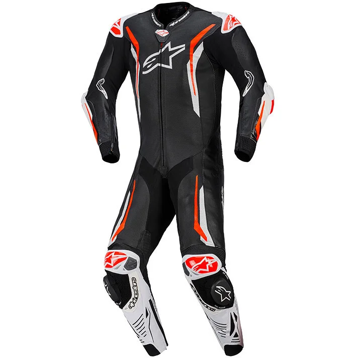 Miglior Prezzo Alpinestars GP Tech V5 Professional Motorcycle Suit Black White Red