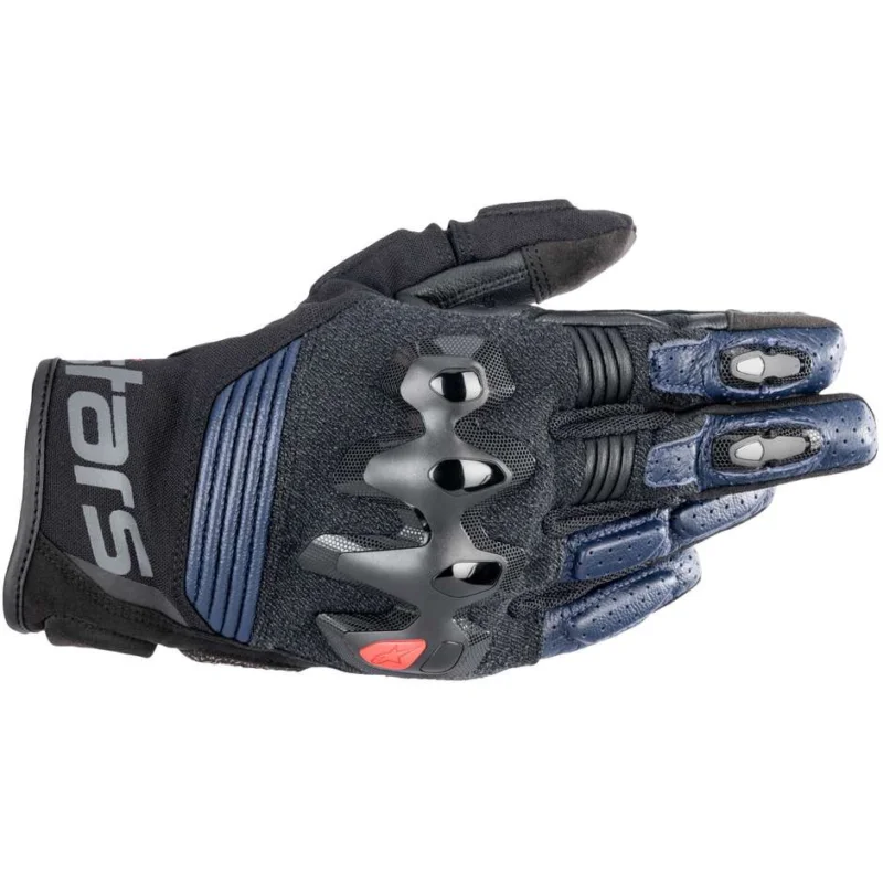 Offerta Limitata Alpinestars HALO Black Blue Leather Motorcycle Gloves