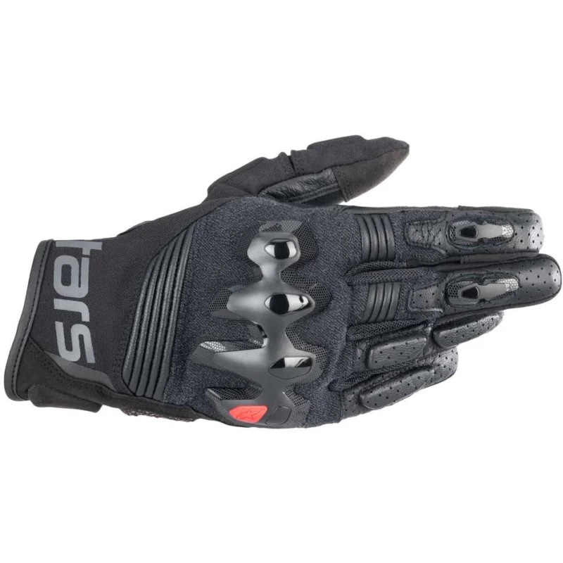 Alpinestars HALO Black Leather Motorcycle Gloves Offerta Speciale